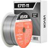 VEVOR Bobina Filo Acciaio per Saldatura, E71T-11 da 0,8 mm e Peso di 0,9 kg, in Acciaio Dolce Senza Gas con Pochi Schizzi per Saldatura ad Arco in Tutte le Posizioni, Autoprotetto per Uso Esterno