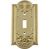 Nostalgico Warehouse Meadows - Placca interruttore singolo Ottone non laccato