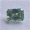 Diamante sfuso blu naturale 1,20 carati VVS2 taglio smeraldo 6,6 mm