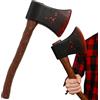 Mijoma Ascia sanguinante 40x16 cm - Oggetti spaventosi per costumi Halloween, realizzati in plastica
