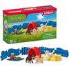 Schleich FARM WORLD | Bagno per cuccioli 42480 | 13 pezzi | Set da gioco dai 3 anni | set con personaggi, numerose funzioni e tanti accessori | figura animali della fattoria schleich