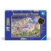 Ravensburger 12000872 Unicorno Farfalla Luminoso - 200 Pezzi XXL Puzzle per Bambini a Partire dagli 8 Anni in su, Si Illumina al Buio