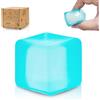 Graphinza Squeeze Toys Zushy Cubes Ice Cube, Squishy Cubes Squeeze Toys, Sensory Fidget Toys Stress Cube Anxiety Relief for Kids and Adults Small Blue&Small Pink (blue)