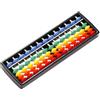 SEMINISMAR Abaco aritmetico tradizionale,Abacus,Bambini Matematica Strumento di calcolo educativo,Fyore Corridoio cinese vintage in legno a 13 cifre,Abacus Cinese Calcolatrice Telaio,Colore/B,1 pezzo