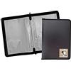 eco-eco Eco090 - Raccoglitore per presentazioni, formato A4, 50% riciclato, 30 tasche, con cerniera, colore: nero