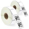 BETCKEY - 2 Rotoli S0929120 Etichette, 25mm x 25mm, 1500 Etichette Multiuso Utilizzo per LabelWriter 450 4XL NON per 550 o 5XL