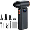 Anluomania Soffiatore Aria Compressa 130000RPM, Aria Compressa Elettrico Air Duster a 4 Velocità(6000 mAh), Elettrico Rimuovi Polvere Aria Compressa con Luce LED, per computer, casa, esterno e auto