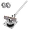 Generic Macchina piegatubi manuale in metallo, piegatrice in acciaio tenuto in mano resistente con 2 cuscinetti, striscia portatile precedente per filo di rame ferro alluminio, maniglie 1-8,5 mm di spessore
