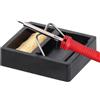Generico Supporto quadrato compatto per saldatore in bachelite Supporto | Costruito in materiale bachelite resistente alle alte temperature, isola efficacemente il calore elevato dalla punta