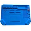 BlissfulAbode Tappetino di saldatura in silicone resistente al calore 500C stazione di riparazione antistatica per elettronica telefono portatile 48 x 32 cm blu