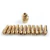 NiuLumea Confezione da 12 pinze in ottone da 05 mm-32 mm e adattatore mandrino M8 x 075, utensili rotanti per lavoro