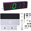EpheyFIF Kit di saldatura con orologio digitale colorato, LED RGB, progetti elettronici fai da te, con allarme e visualizzazione della temperatura, per studenti e hobbisti (viola)