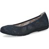 Caprice Ballerine da Donna in Pelle, Blu (Ocean Sparkle), 36 EU