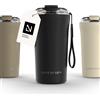 Tazza Termica per Caffè Thermo Coffee Mug-To-Go Con Cinturino & Coperchio in Tri