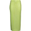 SELF-PORTRAIT - Gonna midi - Verde lime