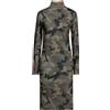 GCDS - Vestito midi - Verde militare