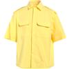 NEIL BARRETT - Camicia tinta unita - Giallo