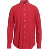 FEDELI - Camicia in lino - Rosso
