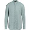 EMPORIO ARMANI - Camicia in lino - Verde petrolio