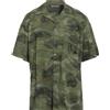 PALM ANGELS - Camicia fantasia - Verde militare