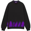 Octopus Brand Felpa Girocollo Lower Crewneck Banda tentacoli Tagliati Felpata Nero Milano 2024 Originaleb (IT, Testo, S, Regular, Regular, Nero Viola)