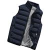 PengGeng Casual Giubbino Senza Maniche Giacca Uomo Giubbotto Smanicato Caldo Gilet Blu XL