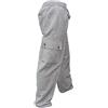 Gheri Pantaloni cargo in cotone di canapa pantaloni dritti tinta unita, Grigio, XL