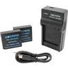 Dot.Foto DMW-BLE9, DMW-BLE9E, DMW-BLG10, DMW-BLG10E Premium 1025mAh Batteria (x2) & Caricabatterie USB per Panasonic DC-TZ99, DC-TZ90 DMC-TZ100 DMC-GX7 DMC-TZ80 DC-LX100 II, DMC-GF6 DMC-GX80 DC-GX9