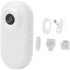 CFTGIW Videocamera D'azione, Registrazione in Loop Grandangolare HD 1080P, Videocamera Indossabile con Schermo da 0,96 Pollici e Supporto Magnetico, Ideale per Sport All'aria Aperta, (WHITE)