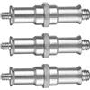 DECHOUS Adattatore Pezzi Argento 1/4 per 3 da Ferro in 3/8 Stativi a Leggero Facile Installare, Kit per Supporti Luminari e Attrezzature Fotografiche