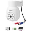 Anlapus Pack 1 Telecamera Sorveglianza 8MP per Esterno | Telecamera Aggiuntiva per Kit Videosorveglianza 4K 8MP Stesso Marchio, Rilevamento Umano/Veicolo Visione Notturna 24m