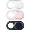 Somikon Set da 3 copri webcam in alluminio autoadesivi per laptop e smartphone
