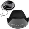 FANZR Paraluce a tulipano da 49 mm e copriobiettivo da 49 mm, compatibile per Canon M50II M100 kit EF 50 mm f/.1.8 STM Lens, per Sony RX1RII w/FE 35 mm f/2.8 ZA. (1+1 confezione)