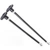 NiuLumea Asta a leva per telescopio in lega di alluminio per 80EQ 80DX EQ1 EQ2 supporto equatoriale con volantino antiscivolo e blocco di sicurezza