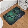 Mexpekil Zerbino con farfalle e diamanti, 40 x 60 cm, antiscivolo, lavabile, assorbente, per cucina, decorazione per interni ed esterni