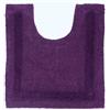 HOMESCAPES Tappeto Contour WC 1600 g/m², extra morbido, 100% cotone, reversibile, antiscivolo, lavabile, super assorbente, asciugatura rapida, 50 x 55 cm, colore: prugna