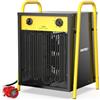 DAHTEC Termoventilatore Industriale 15 kW - Radiatore Elettrico - Basso Consumo - Termostato e Protezione da Surriscaldamento - per Casa, Serra o Il Cantiere
