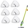 Spldsun 6 Pezzi Panni per Scopa a Vapore, Microfibra Triangolare Pulizia Panni, Panni in Steam Mop Riutilizzabili e Lavabili, per Scopa a Vapore, Pulizia Domestica, Universale