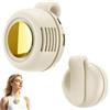 DAJASD Mini ventilatore con clip, portatile, silenzioso, senza pale, 900 mAh, con clip in vita, 3 velocità, per ufficio all'aperto (bianco crema)