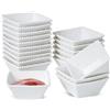UIBFCWN 20 Pezzi Ciotole per Salsa, 60 ml Ciotole Aperitivo, Piatto per Salsa Di Soia Da Immersione Quadrata, Piattino per Salse, Spezie, Marmellata, 7 x 7 x 2,8 cm