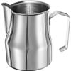 QUARKZMAN Lattiera, 15.2 Oz / 450ml Bicchiere Frullatore Latte In Acciaio Inox Con Misura Per Lattiera Vapore Latte Arte Del Latte Cappuccino Caffè Espresso Accessori, Tono Argento