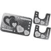 emmevi Tappeto Bagno Parure Morbido Antiscivolo Assorbente Lavabile Moderno mod.ITACA SET 3 PEZZI GRIGIO