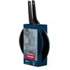 MONETA BlueNote Set 2 Padelle Antiaderenti 24+28 cm - Padella Antiaderente Induzione Senza PFAS PFOA e Nichel, Alluminio con Manici in Bakelite