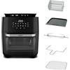 Avilia - TurboFry Friggitrice ad Aria XXL 12L con Display Touch, 12 Programmi, Accessori Inclusi e Ricettario per Cottura Senza Olio, Ideale per Grigliare, Arrostire e Cuocere in Modo Sano