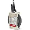 MONETA Set 2 Padelle Antiaderenti Ossidiana Stone 24+28 cm - Padelle Induzione in Alluminio con Rivestimento in Pietra, Senza PFOA e Nichel