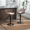 Lexiou Moderno set di 2 sedie regolabili con poggiapiedi per cucina, sala da pranzo (beige)
