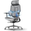 Hbada E3 Air Sedia Ufficio e Scrivania Ergonomica, con Supporto Lombare Dinamico a 3 Zone, Testiera Regolabile 3D, Braccioli Regolabili 3D, Grigio senza Poggiapiedi