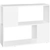 Mhdvray Mobile TV bianco, 80 x 24 x 63 cm, mobile TV in legno, moderno mobile basso con scomparto aperto, piccolo mobile TV e tavolino per TV per soggiorno e camera da letto