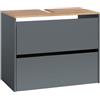 Vicco Mobile sottolavabo per bagno Viktor Antracite/Rovere 80.2x65 cm