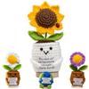 TerraDesign® | Girasole Decorativo | Regalo Ti Voglio Bene | Amica Sorella | Emozione Sorpresa | Pensiero Persona Speciale | Idea Originale Uomo Donna Fratello Festa Compleanno | Fiore Artificiale Vaso